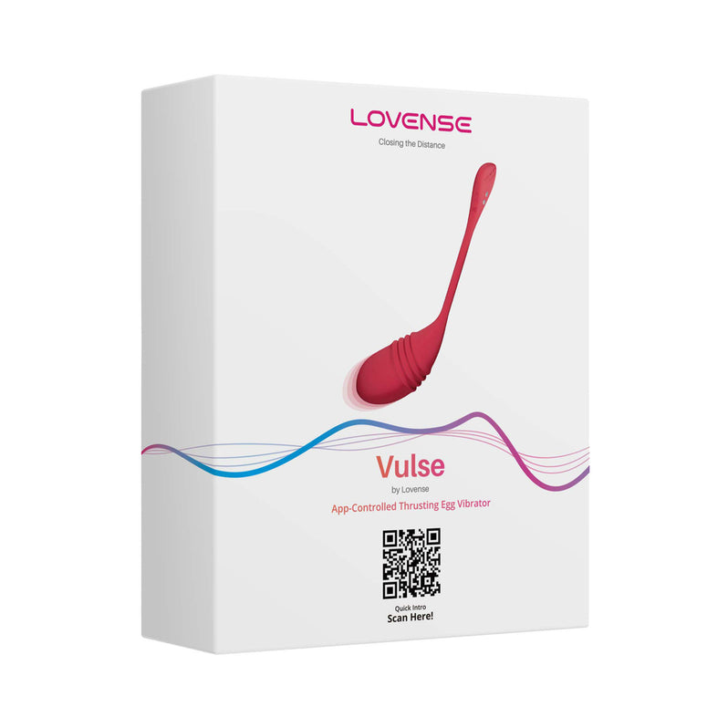 Vibrador de huevo de empuje Lovense Vulse - Rojo