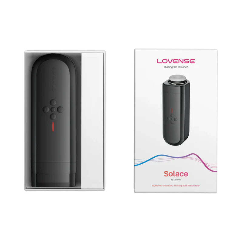Masturbador de empuje Lovense Solace - Negro