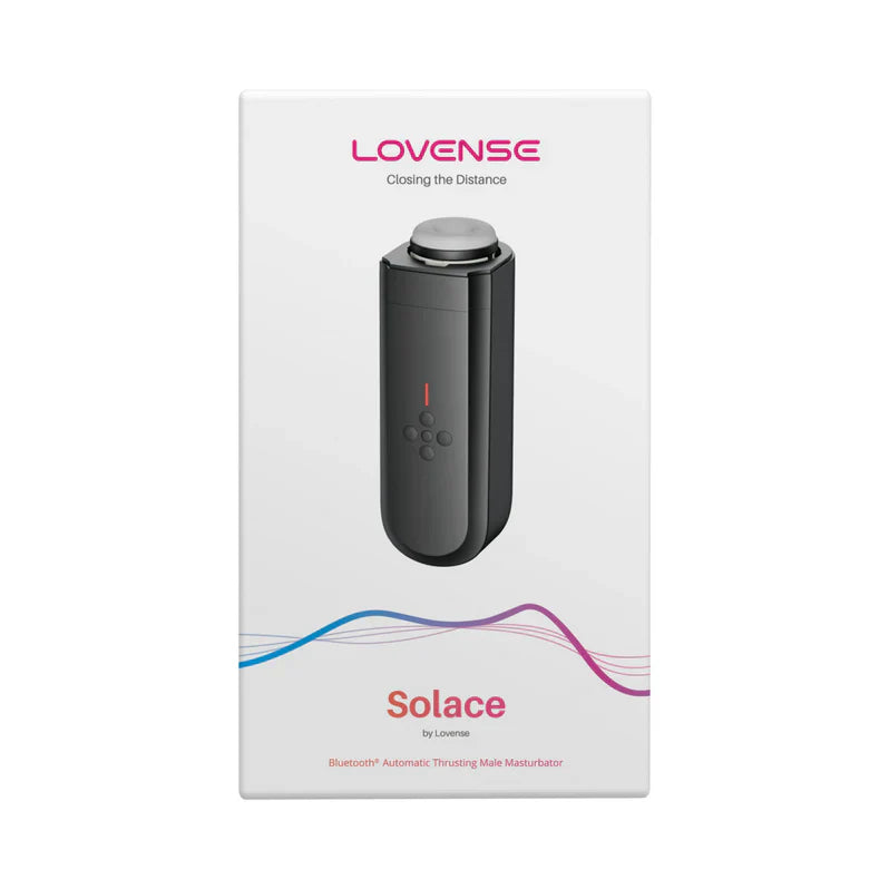 Masturbador de empuje Lovense Solace - Negro