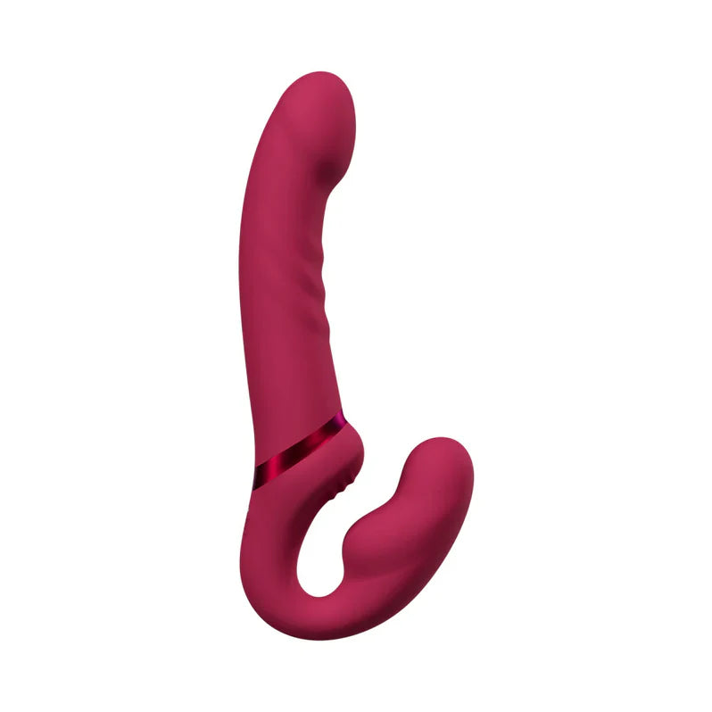 Lovense Lapis Harnais sans bretelles vibrant - Rose