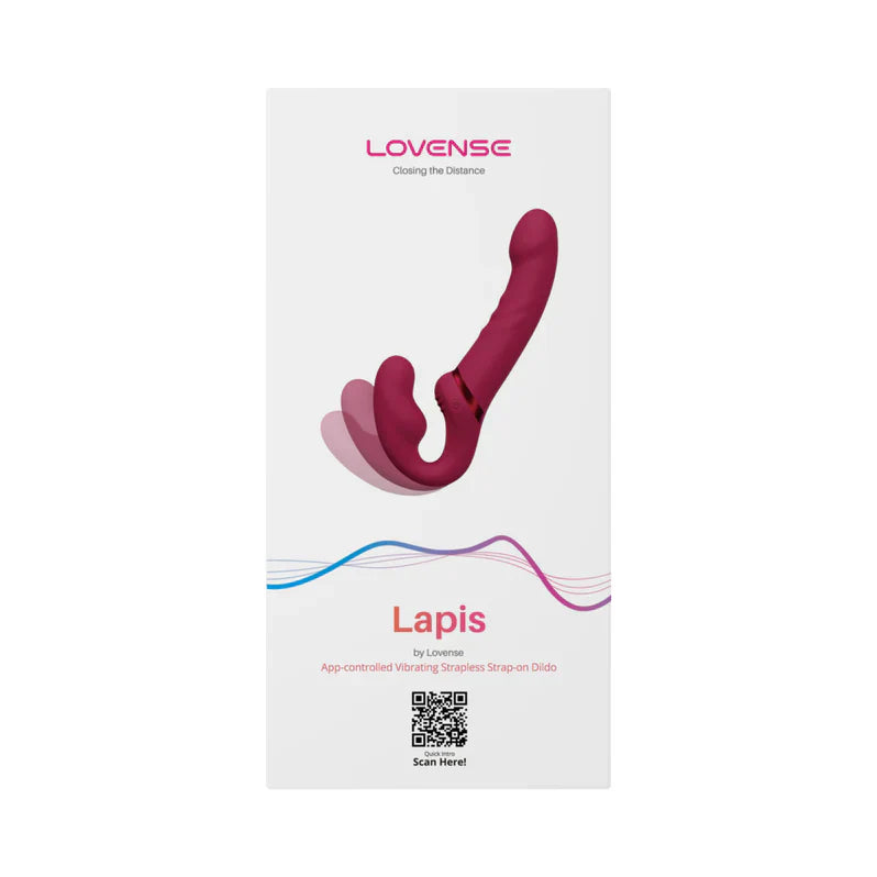 Lovense Lapis Harnais sans bretelles vibrant - Rose