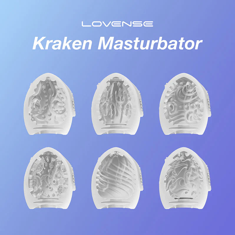 Masturbador Lovense Kraken de un huevo - Blanco