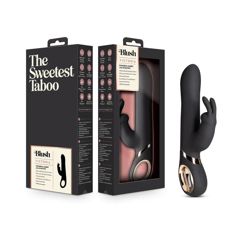 Vibrador Conejo Victoria de Blush - Negro