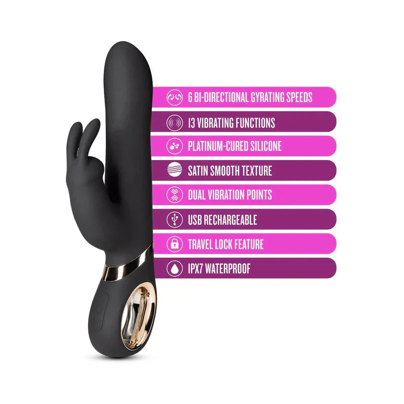Vibrador Conejo Victoria de Blush - Negro