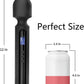 MidnightCommand 12" Wand Vibrator LCD Display 10 Patterns Waterproof