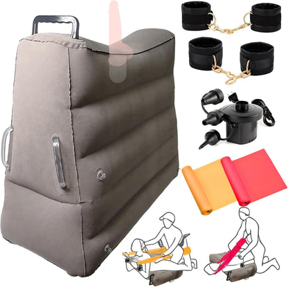 MaxLift Inflatable Mount Pillow with Cuffs & Bands Set