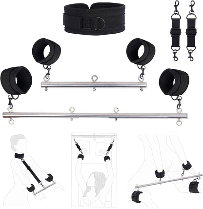 Kit BDSM de barra separadora SilverFeather