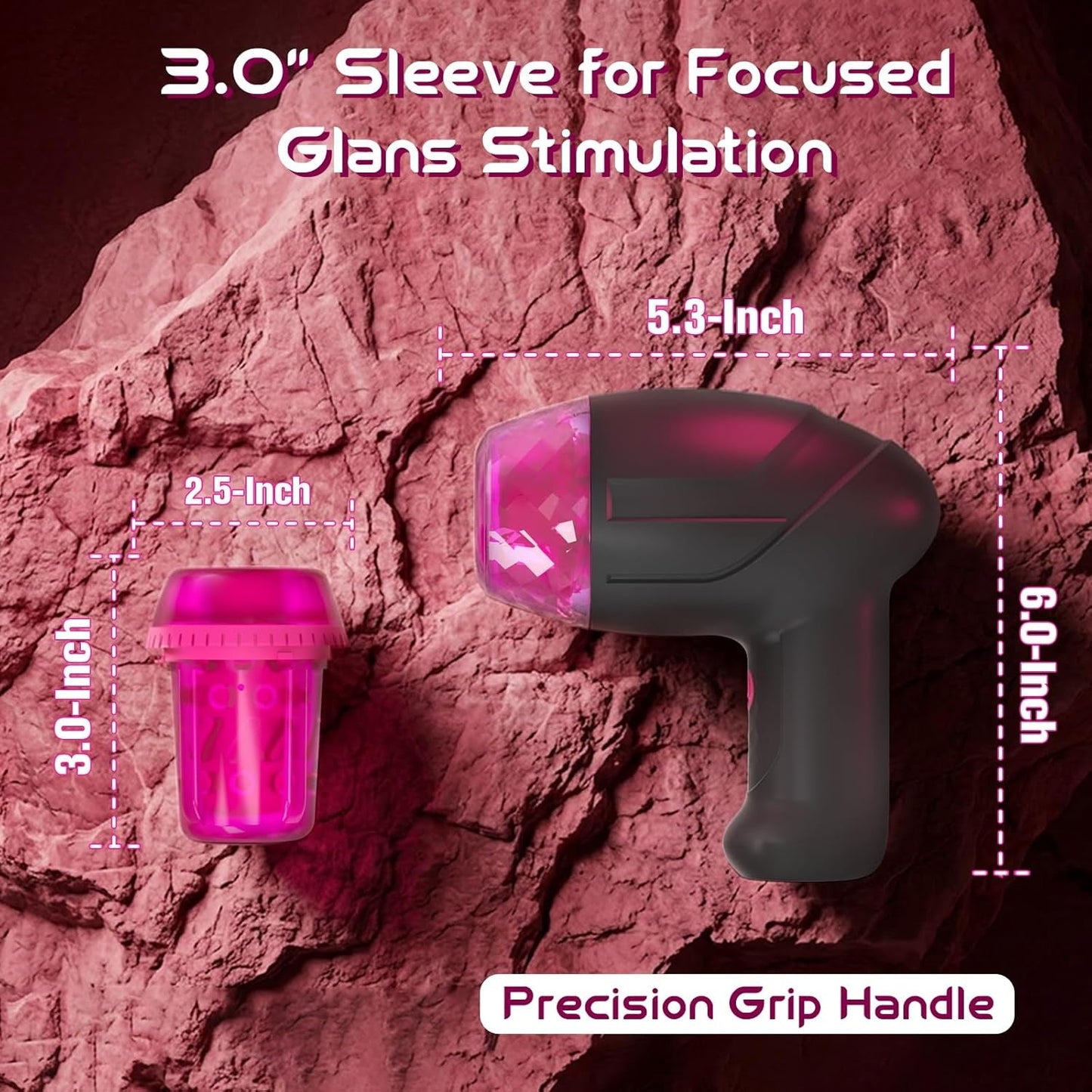 EdgeTrainer Pulsating Glans Male Stroker 10 Modes
