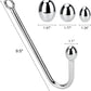 SteelHook Stainless Steel Anal Hook Set with 4 Balls