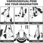 ShadowOrbit Black Columpio sexual de 360° para puerta y techo