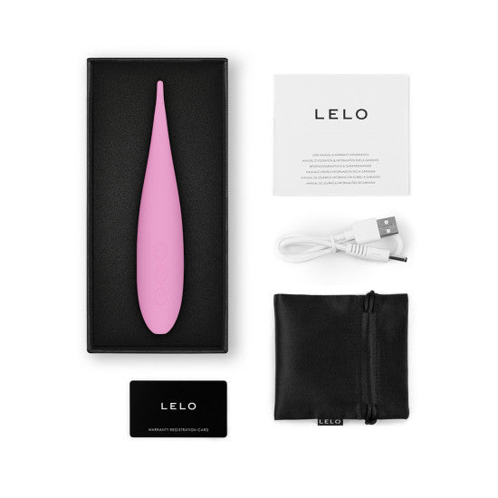 Vibrador de viaje de punto de mira para clítoris LELO DOT, rosa