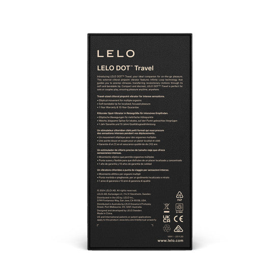 Vibrador de viaje de punto de mira para clítoris LELO DOT, rosa