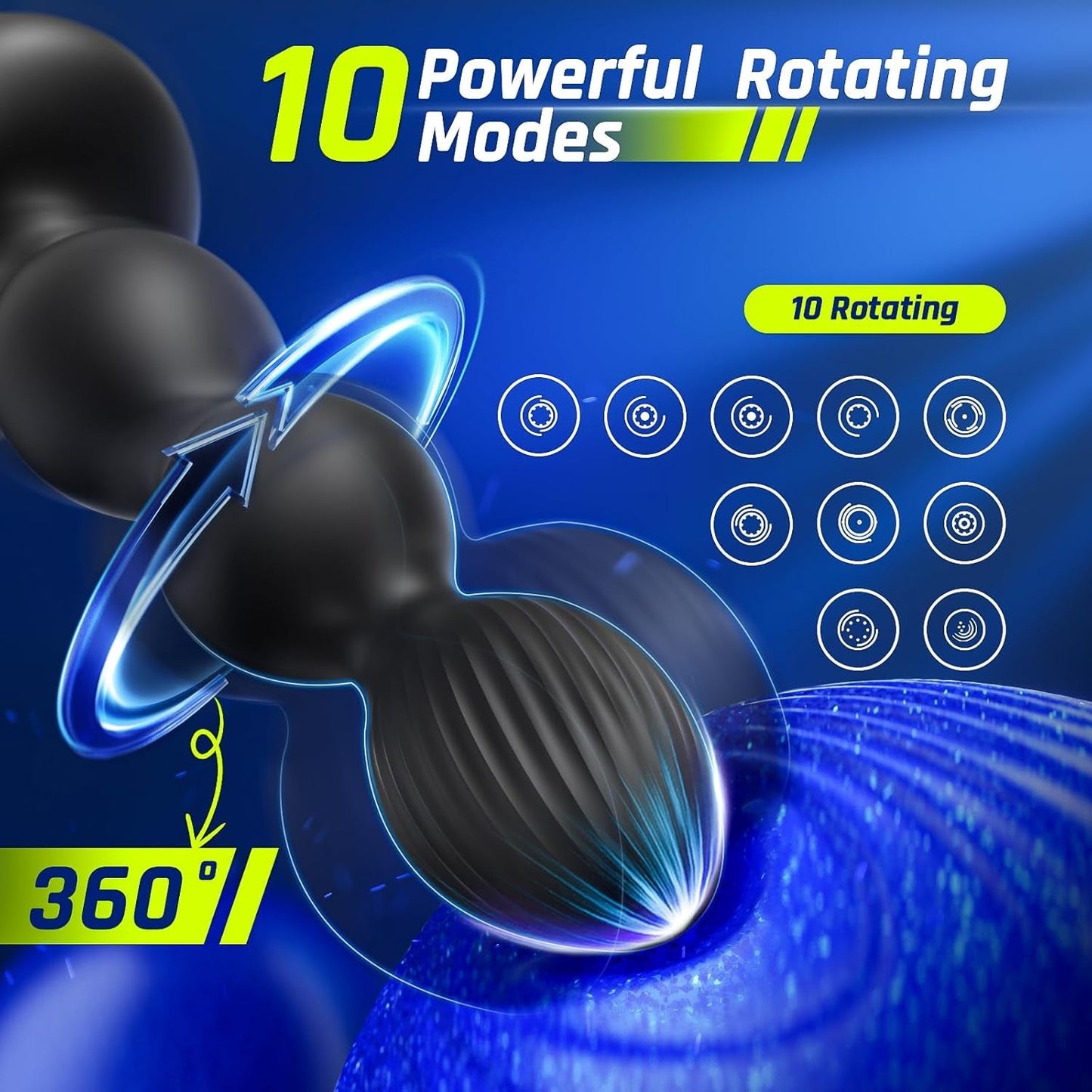 Masajeador de próstata giratorio 360° SwirlCore