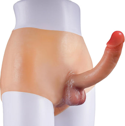 Bragas de silicona sin tirantes FlexSkin Dildo de 7 pulgadas