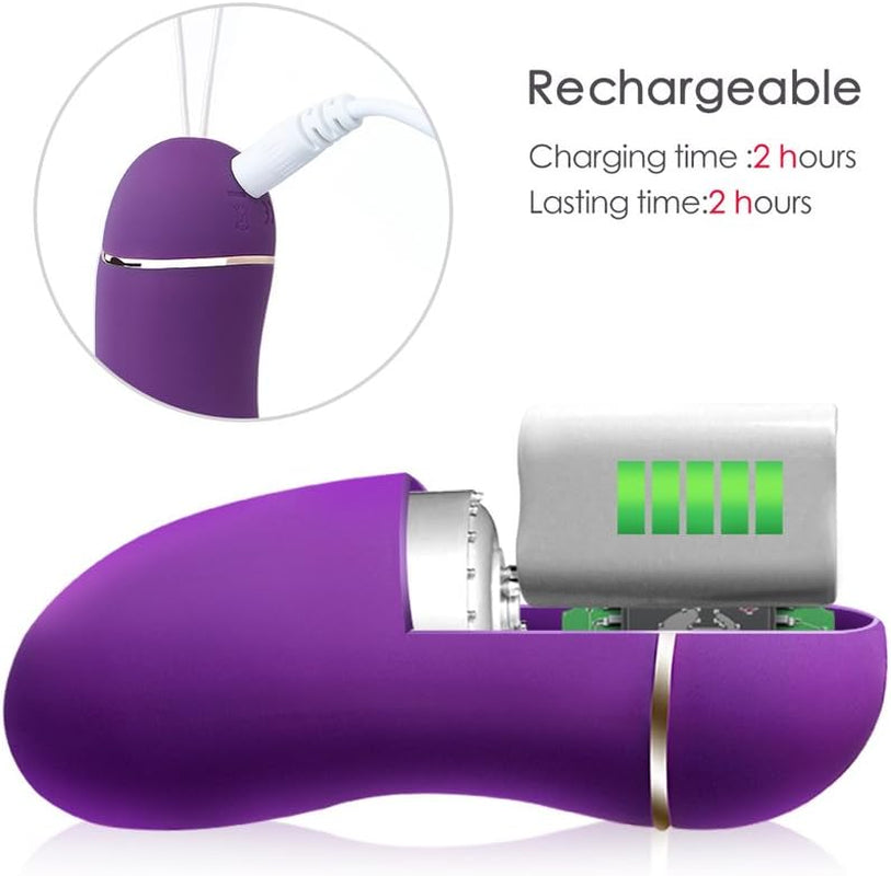Vibrador Huevo BoostVibe 12 Modos Silencioso Impermeable Silicona