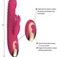 Vibrador de conejo TitanWave de 9" con 15 modos, con empuje y sumergible