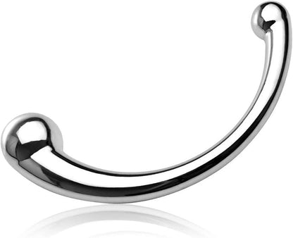 SteelCurve Metal Double-Ended G-Spot Prostate Massager Wand