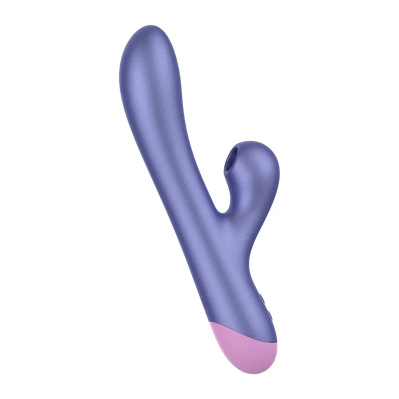 ROMP Pulse Vibrador de conejo de pulso de aire - Morado 3D
