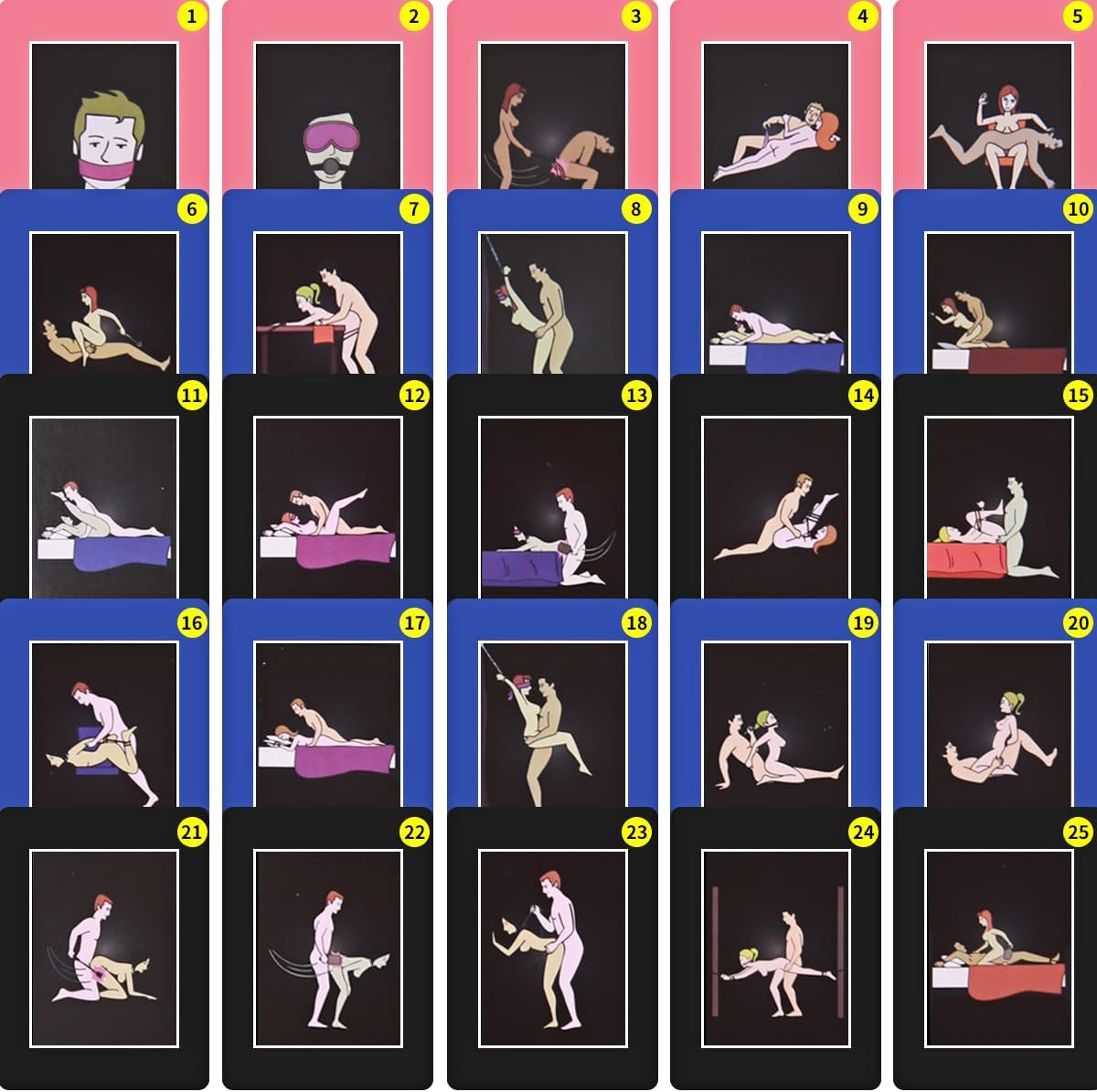 Cartas de Posiciones Sexuales BDSM de VelvetDare