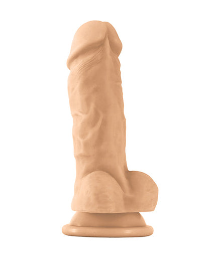 Colours Pleasures Dildo de silicona de grado médico grueso de 5" blanco