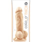 Colours Pleasures Dildo de silicona de grado médico grueso de 5" blanco