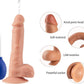 FlexJet Dildo Curvo de Silicona con Ventosa de 8,4” y Chorro