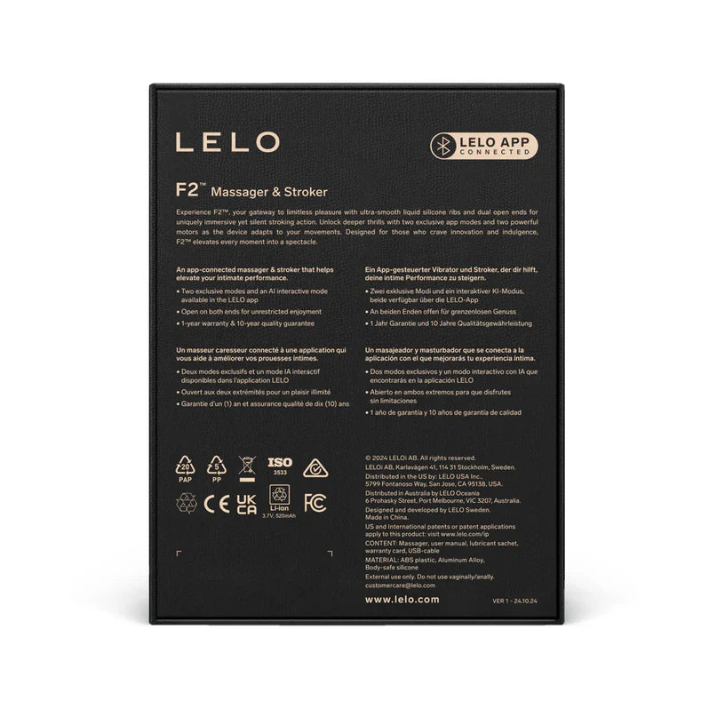 Masajeador LELO F2S y Stroker Masculino Rojo