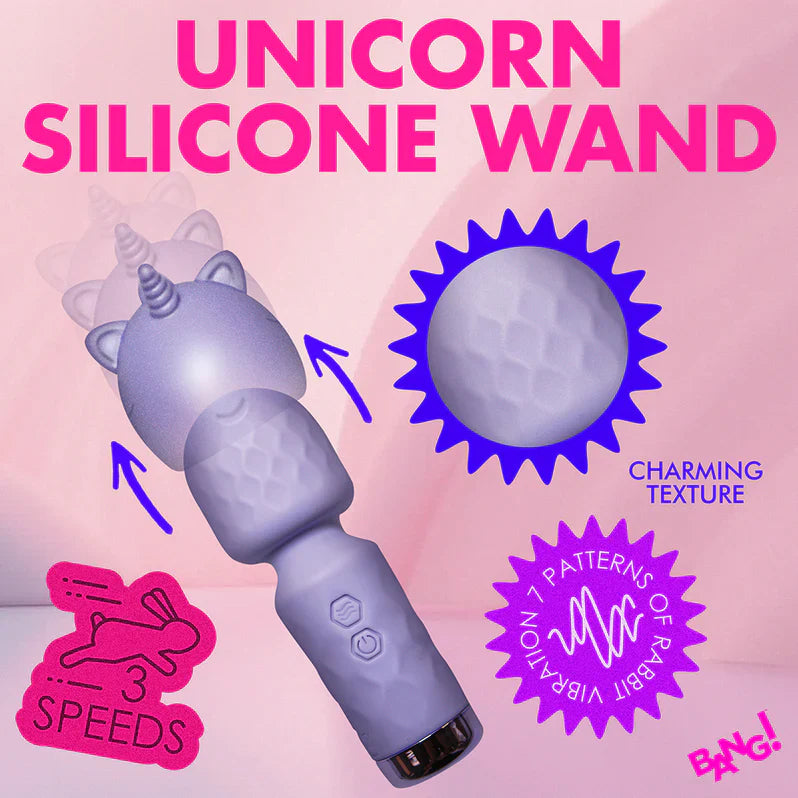 BANG! Vibrateur Baguette Licorne en Silicone