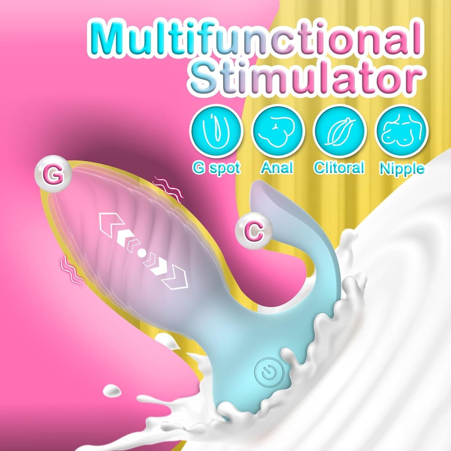 Vibromasseur Anal Télécommandé DiamondCurve à Double Moteur