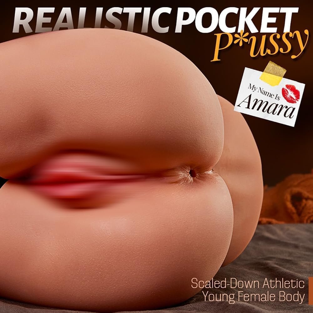 VirexCore Muñeca sexual portátil de 5.1lb Trasero TPE Doble Canal