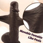 DualCore 9.8” Squirting Foreskin Dildo Dual Layer Suction