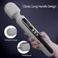 SteelAura Vibrador de Varita de 12" con Pantalla LCD, 10 Modos, Resistente al Agua
