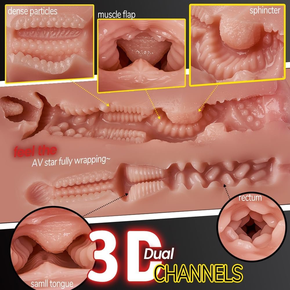 Muñeca sexual de torso con doble canal MaxCurves Realistic 21LB