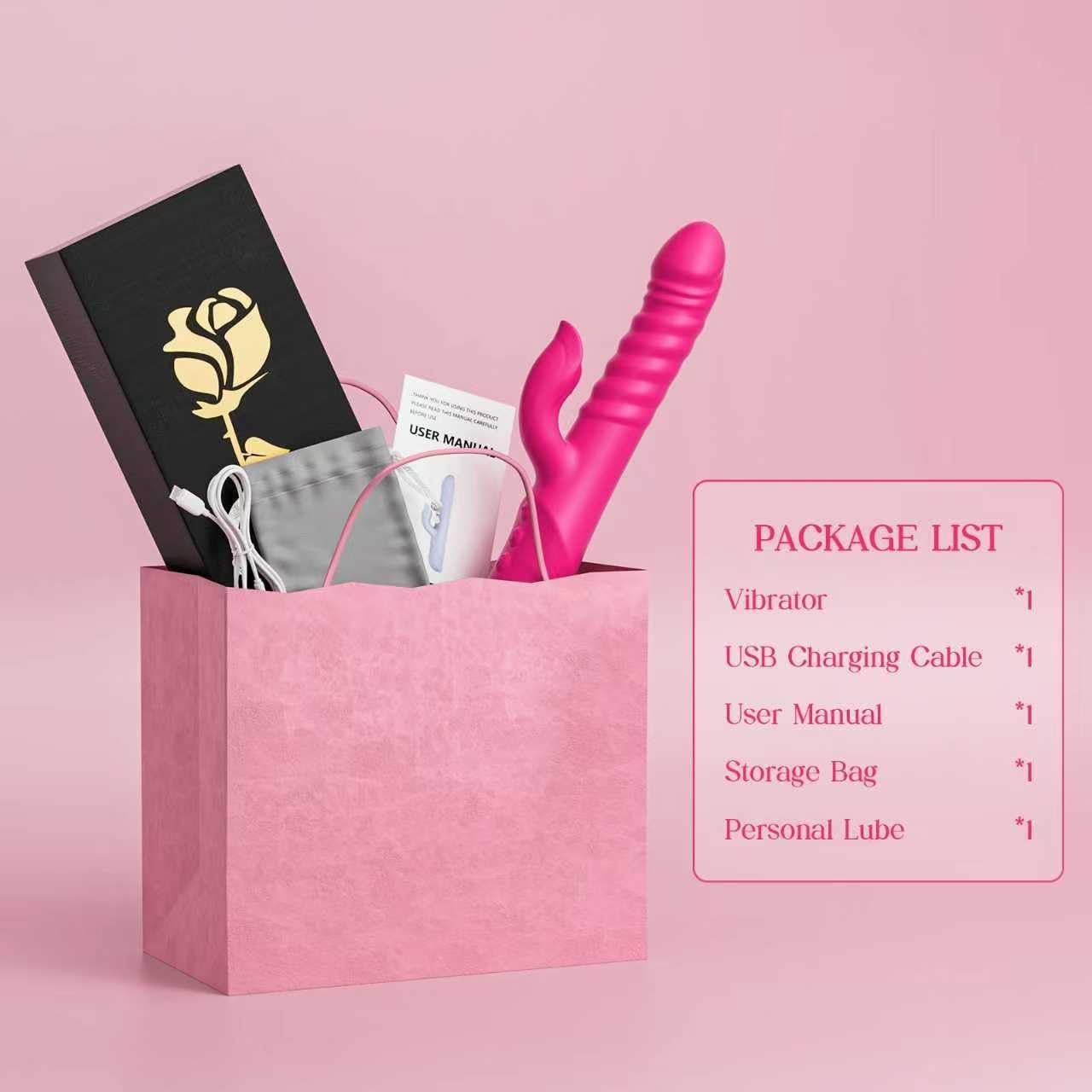 Vibrador CeraThrust Rabbit 7 empujes 7 modos resistente al agua