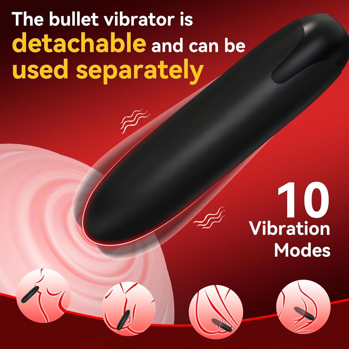RoseCoreX Anillo Vibrador Bala Estimulador Clítoris Rose