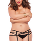 Plus Size Black Web Garter Belt
