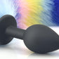 CandyFox Black Silicone Fox Tail Plug Colorful 15.7"