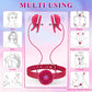 ScarletChain BDSM Nipple Clamp Choker Vibrator 10 Modes