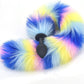 CandyFox Black Silicone Fox Tail Plug Colorful 15.7"