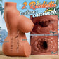 Torso de muñeca sexual BronzeMuse marrón, doble canal, 7.2LB