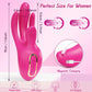 Vibrador de dedo 3 en 1 TriFlex con 10 modos y estimulador de punto G aleteador