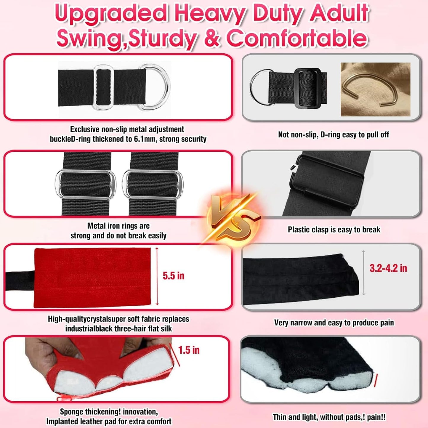 AeroBound Adjustable BDSM Sex Swing for Couples