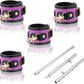 VelvetGrip Purple Adjustable Spreader Bar with Furry Straps