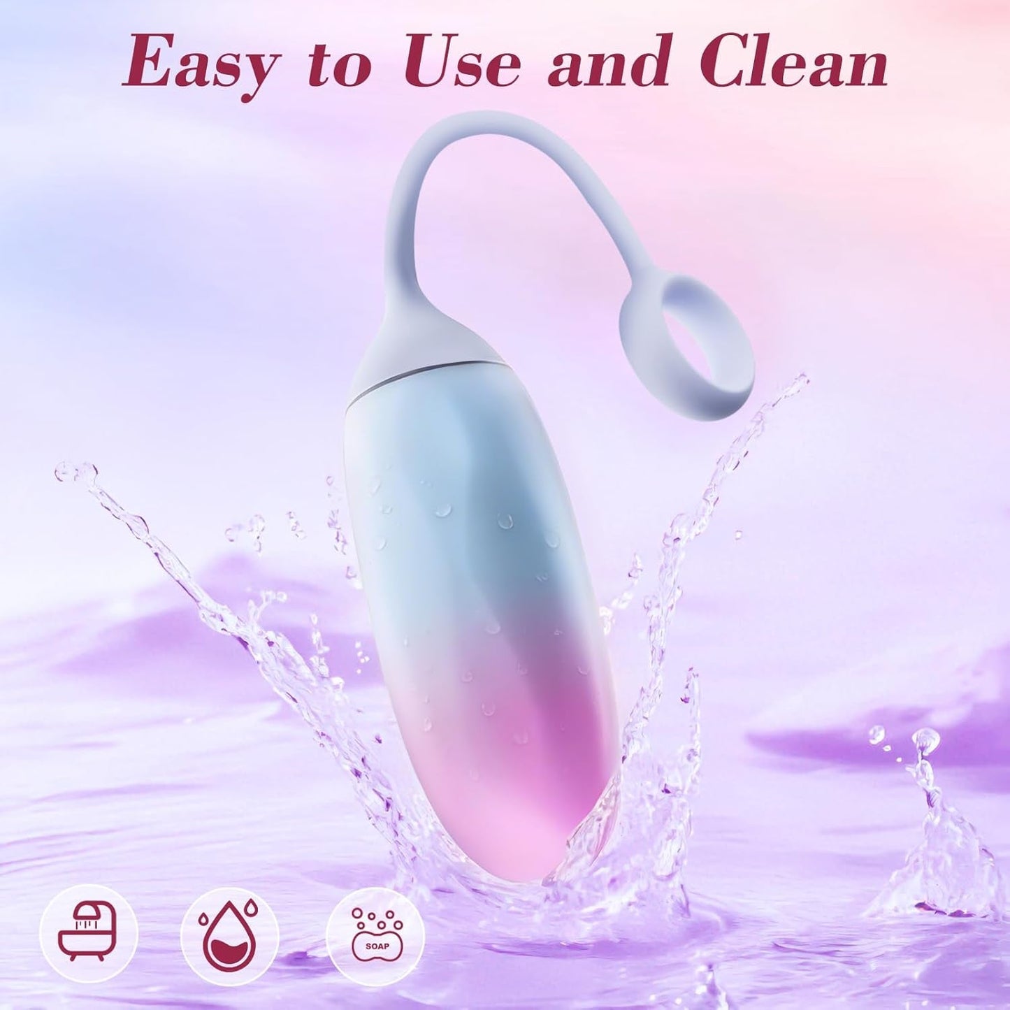 GradientPulse App Huevo Vibrador Bala Remoto Impermeable Silencioso