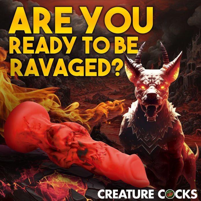 Dildo de silicona grande Creature Cocks Fire Hound