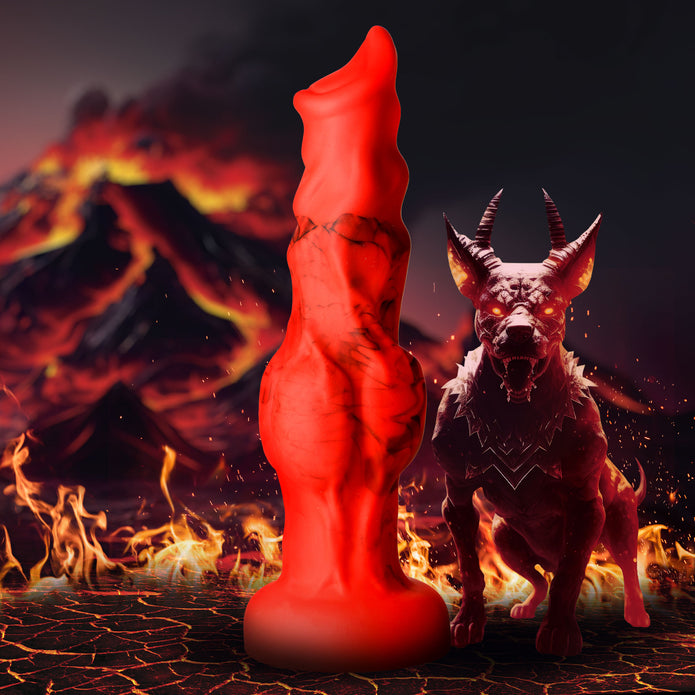 Gode en silicone Chien de feu Créature Cocks - Taille moyenne
