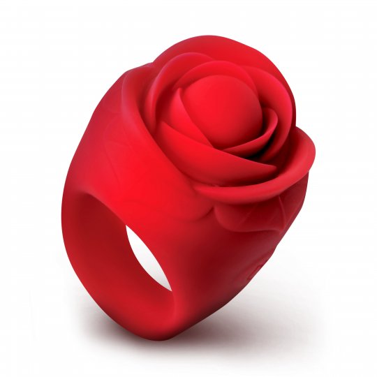 Bague de rose vibrante discrète Bloomgasm – Plaisir portable en silicone