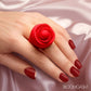 Bague de rose vibrante discrète Bloomgasm – Plaisir portable en silicone