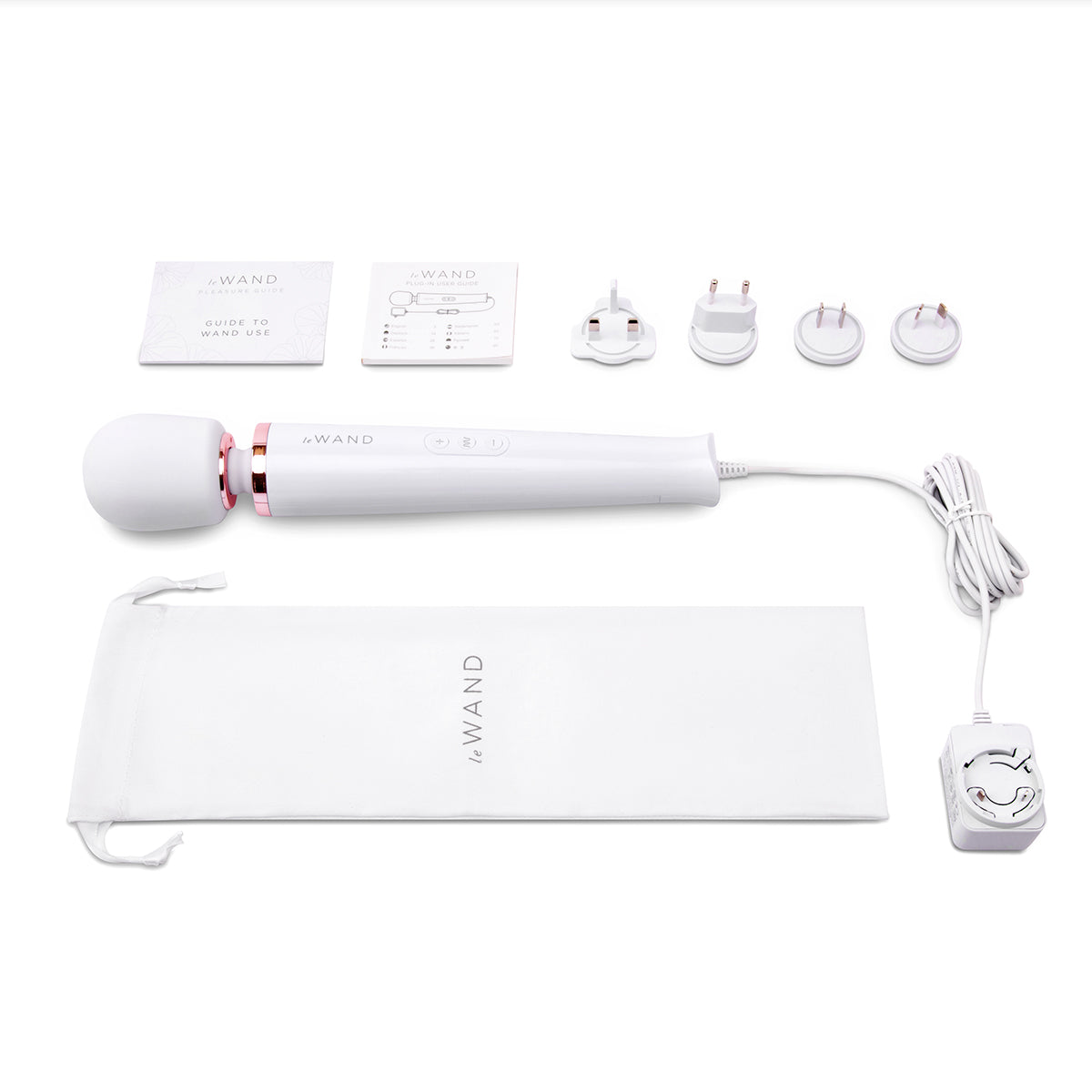 Masajeador de varita vibratoria con cable Le Wand - Blanco