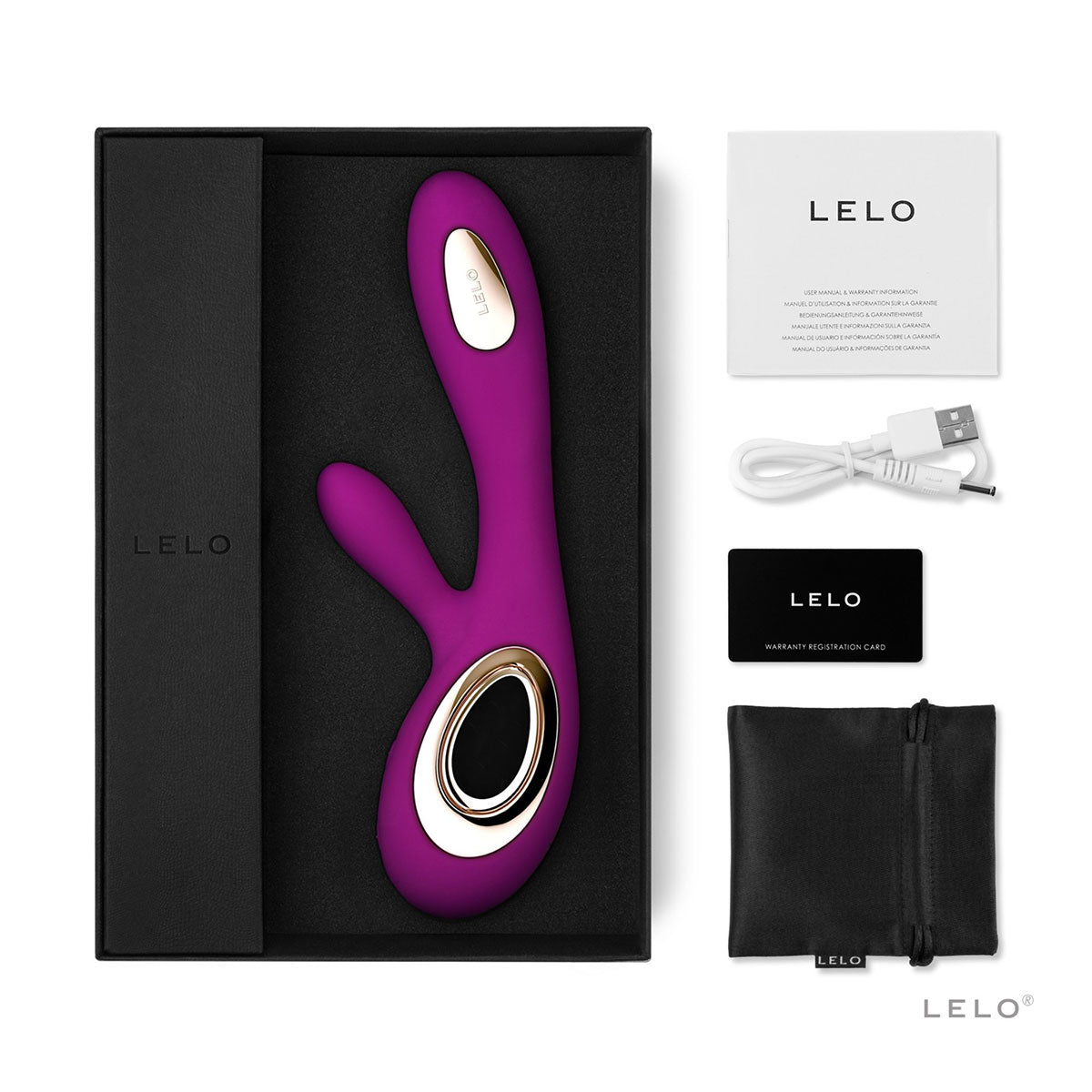 LELO Soraya Wave Vibrador de conejo - Rosa profundo